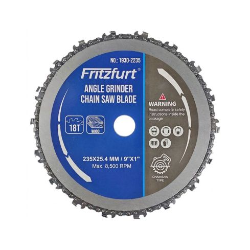 Disco Madera Cadena P/Zoquear 9" Fritz