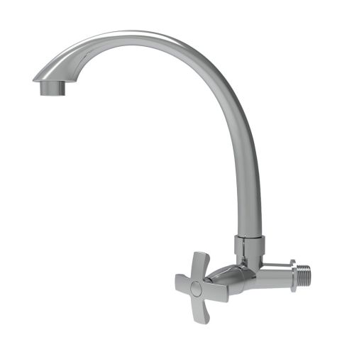 Llave Lavaplatos Lotta Muro Cruz Cromo Sencillo Rf:20Lu0503001 Stretto