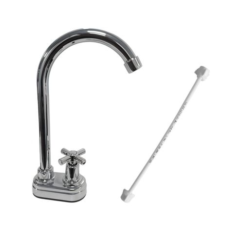 Llave Lavaplatos Enna Cromo Sencillo + Acople Rf:20En403002A Stretto - Ref:0020160915