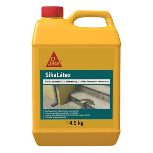 Sikalatex Aditivo Mejorador De Adherencia Para Mortero 4.5Kg				