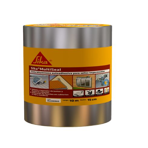 Sika Multiseal Aluminio Cinta Impermeable Autoadhesiva 10M/15Cm