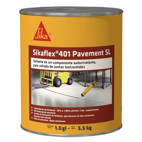Sikaflex-401 Pavement Gris Concreto Sellador Elástico Para Juntas Horizontales Interiores Y Exteriores 1Gal