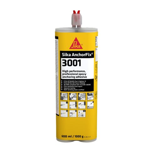 Sika AnchorFix 3001 adhesivo epóxico de altas prestaciones para anclajes 250ML