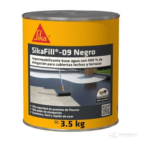 Sikafill 09 Negro 3.5 Kg