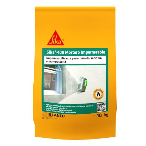 Sika 1 Mortero Blanco 100 Impermeable X 10 Kg - Ref:0020280443