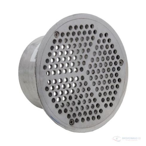 Rejilla Aluminio Sifón 6X4 Pulgadas