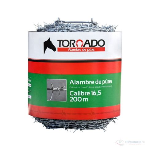 Alambre Pua x Rollo 200 Mts Calibre 16.5 Tornado - Ref:0040030037