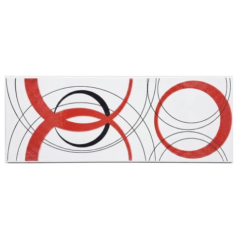 Cenefa 15X40 Pop Rojo Esmalgres