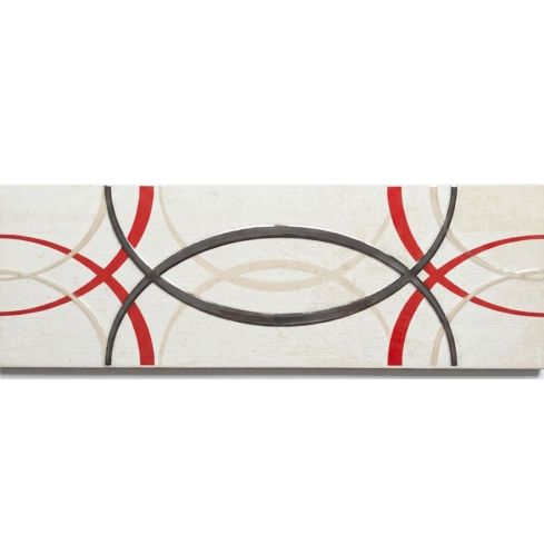 Cenefa 15x45 Bamba Rojo