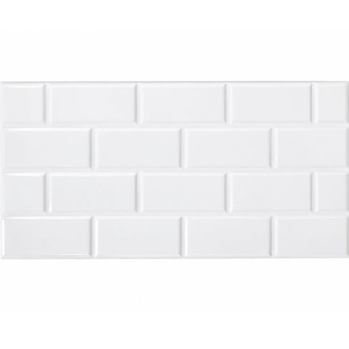 Pared Estructurada Br Brick White 30x60 C*1.80m Stretto