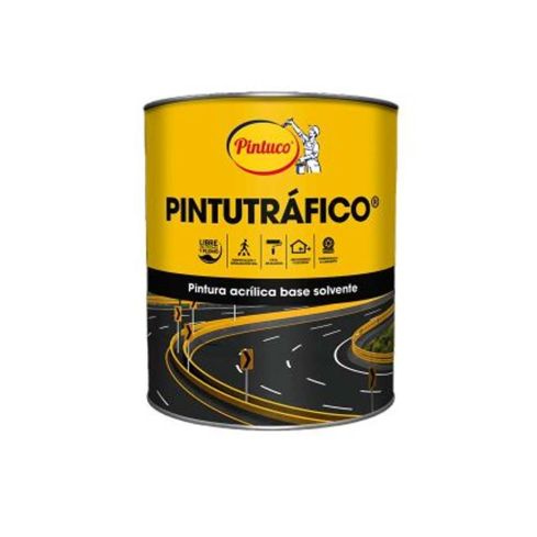 Pintura Tráfico Acrílica Blanca X Galón 13754 Precio Especial 
