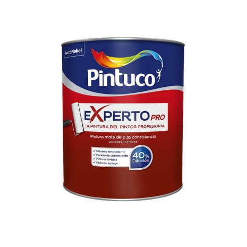 Vinilo Experto Pro Mate Blanco X Galon - Ref:0090060270