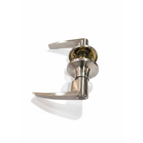 Chapa Gato Tubular 216 Manija Baño Cromo Mate