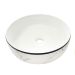 Lavamanos Redondo 36cm Marmolizado Blanco Ref 15150141 Unifer