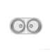Lavaplatos Tramontina 84X44X31/2 Doble Poceta Satinado Rf:94035/102