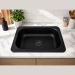 Lavaplatos vital basic 60x40 Cm submontar negro Socoda