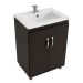 Mueble 48X38 Cm Piso Wengue+Lavamanos Porcelana Blanco