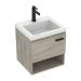Mueble 48X43 Cm Polock Elevado Austral+Lavamanos Blanco Oslo