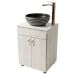 Mueble Inescril 51X40 Cm Piso Roma Tapa Marmol Blanco