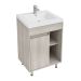 Mueble Firplak 63X48 Cm Piso Vega Austral+Lavamanos Oslo Blanco