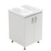 Kit Lavaropas Firplak 60X60 Aqua Blanco Bte+Mueble Piso