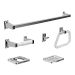 Accesorios De Baño 6 Piezas Ecofriendly Cromo Rf:21Lz6000001 Stretto