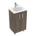 Mueble Firplak Basic 48X38 Piso Tambo + Lvm Eco Blanc