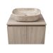 Kit Mueble 63 x 48 Elevado Sin Manijas Austral + Tapa Vessel Firplak 