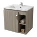 Mueble 50 x 40 Elevado Rellim Parma +Lavamanos Porcelana Blanco Inescril 