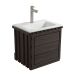 Mueble Senco Vanitie Eco Taupe Cafe + Lvm Rimini + Griferia
