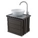 Mueble Senco Vanitie Eco Taupe Cafe + Lvm Yari + Griferia
