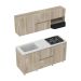 Kit Cocin 180X60 Granit Perl Meble Sup E Inf Zafir Aust+Cubier Frpla