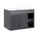 Mueble Lille Dark Grey 70X46 Cm RF:60LI2700522 + Lavamanos Blanco RF:60PB2401009 STRETTO