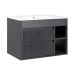 Mueble Paris Dark Grey 60X46 Cm RF:60PA2700422 + Lavamanos Blanco RF:60PB2401008 STRETTO