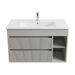 Mueble Paris Greige Tex 80X46 Cm RF:60PA2700623 + Lavamanos Blanco RF:60PB2401010 STRETTO