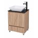 Mueble Inescril 61x40 Piso Torino Tapa Marmol Negro