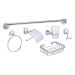 Juego Accesorios P/Baño 6 Piezas Cromo Unifer