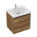Mueble Básico Elevado Sin Manija 48x38cm Sikuani + Lavamanos Eco Blanco Firplak