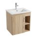 Mueble 50X40 Elevado Rellim + Lavamanos Porcelana Blanco Germany Inescril