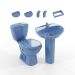 Combo Katio Azul Celeste Con Pedestal