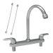 Llave Lavaplatos Mezclador 8"  Lotta Palanca Cromo + Acoples  Rf:20Lp4509001A Stretto