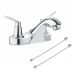 Llave Lavamanos 4 Pulg Monza Stick Cromo + Acoples Rf:20My2103000A Stretto