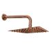 Regadera Cuadrada 8"  Cobre-Lascar Brazo 30 Cm Rf:21St6001030 Stretto