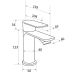 Llave Lavamanos Monocontrol Bajo Lucca Cromo 20LC5003400  Stretto