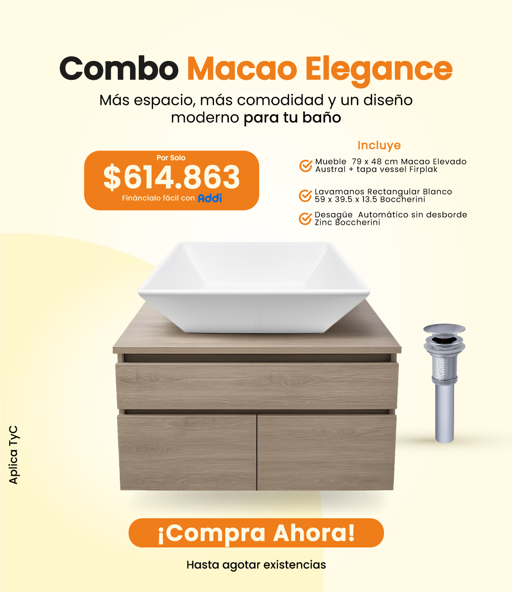 Combo mueble con lavamanos